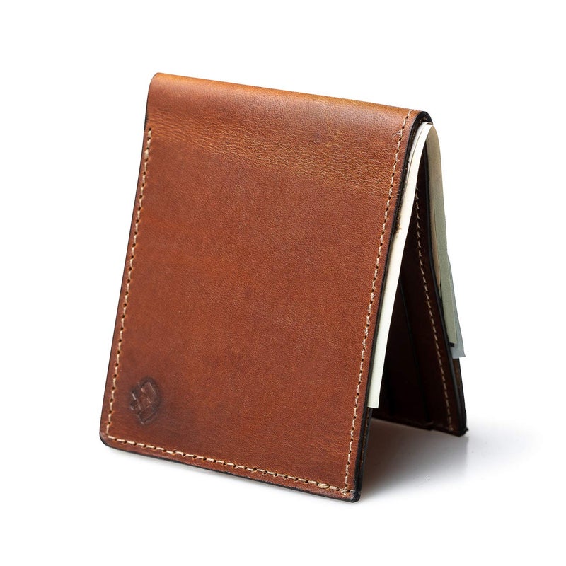 Main Street Forge Bifold Leather Wallet For Men | Made in USA | Mens Bifold Wallets | American Made | Rio Latigo Brown - Image 1